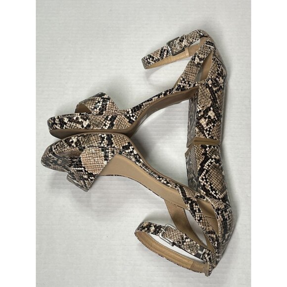 Chinese Laundry Womens Size 10 Snakeskin Print High Heel Sandals - Picture 14 of 14